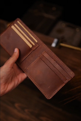 Portefeuille cuir homme luxe — finition artisanale | CréaBySana